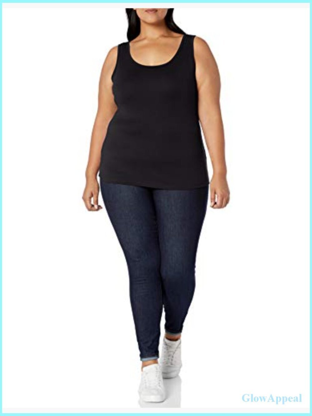 Plus Size Slim Fit Scoop Neck Tank Top Multipack - Picture 2 of 4
